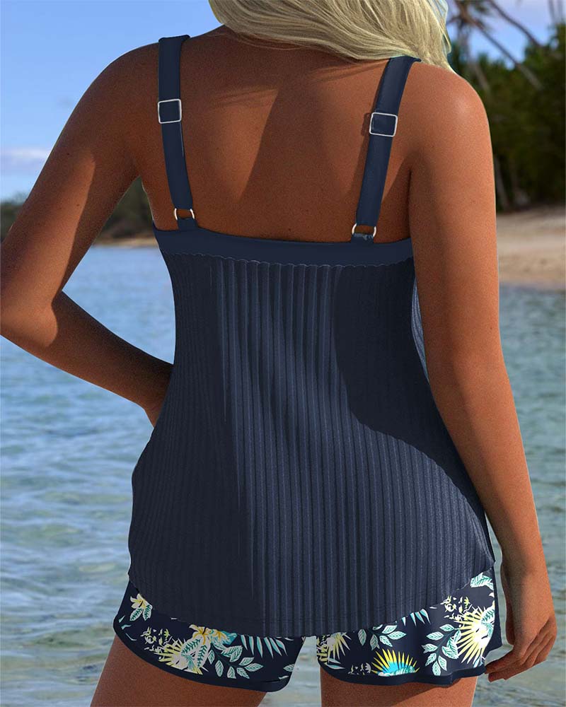 Laluna® | Tankini Gestreept met Tweedelig Strandbroekje
