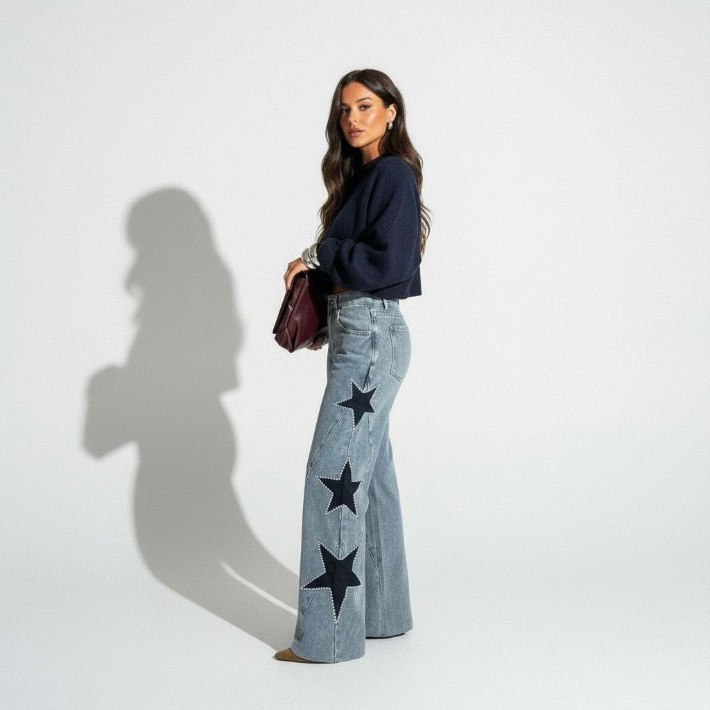 Casual Star Straight Jeans