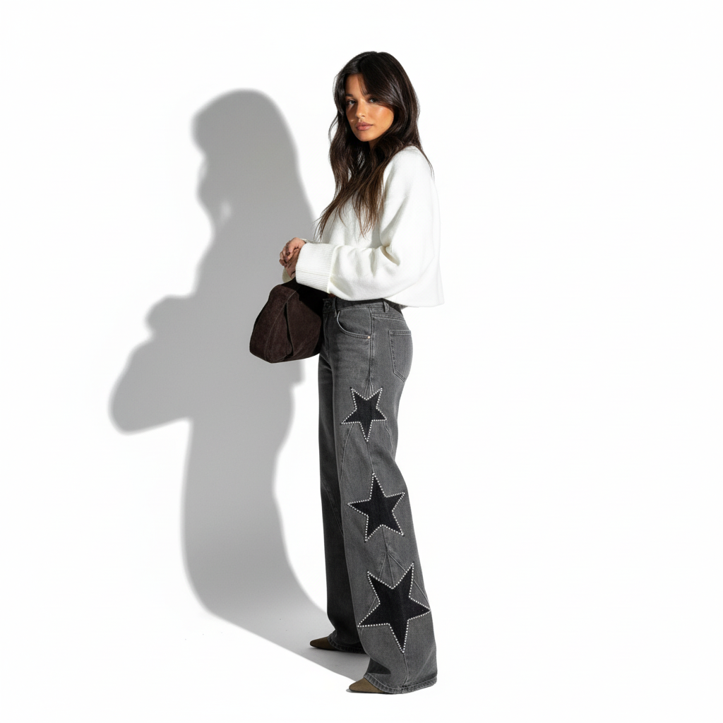 Casual Star Straight Jeans