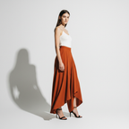 High Waist Loose Ruched Irregular Casual Pants