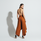 High Waist Loose Ruched Irregular Casual Pants