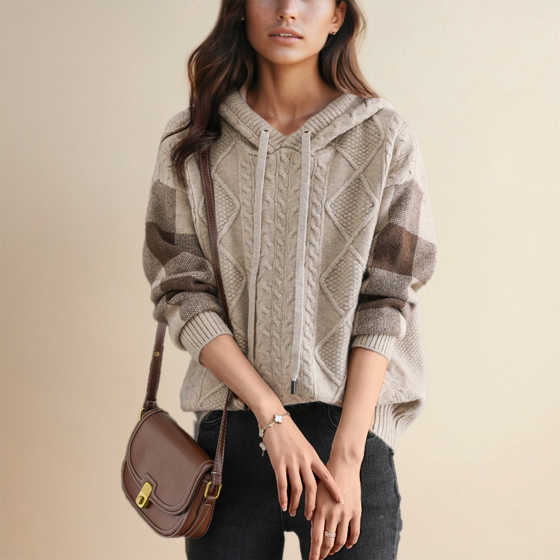 Alana™ | Jacquard Hooded Sweater