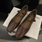 Clarisse French Mary Jane Flats