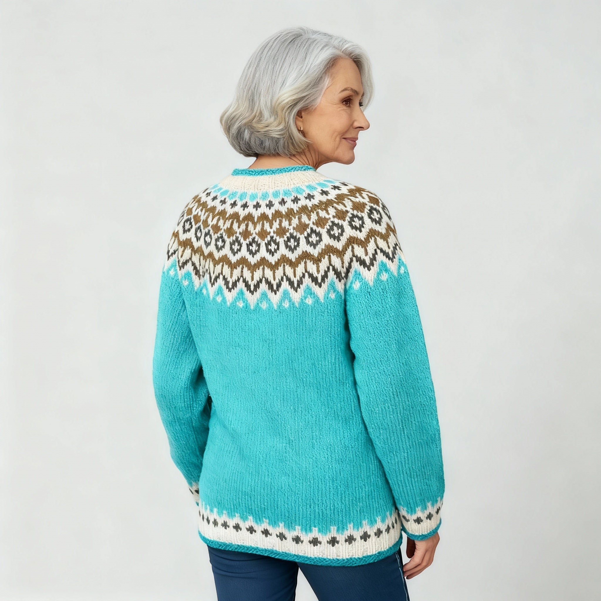 Classic Icelandic Wool Knit Sweater