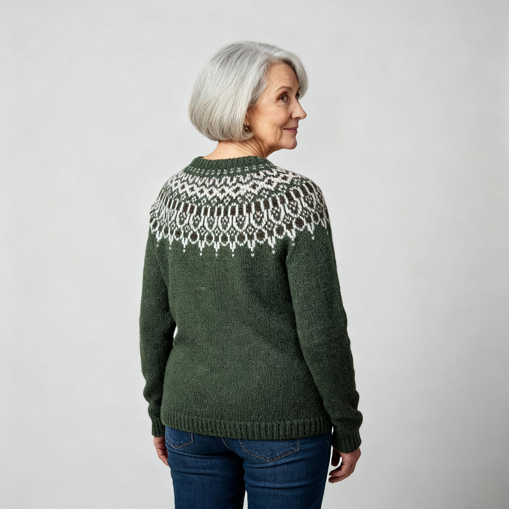 Classic Icelandic Wool Knit Sweater