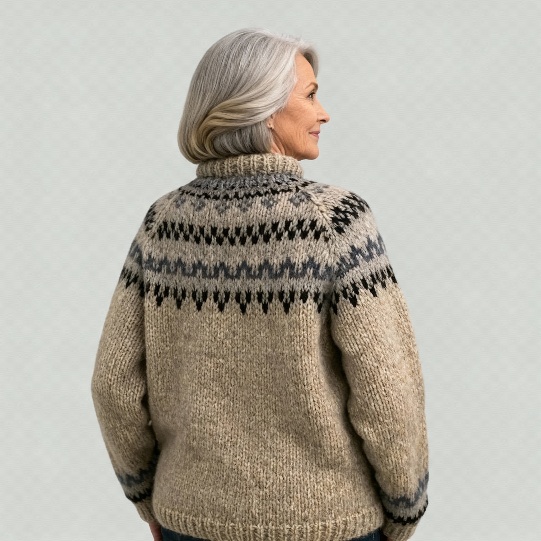 Classic Icelandic Wool Knit Sweater