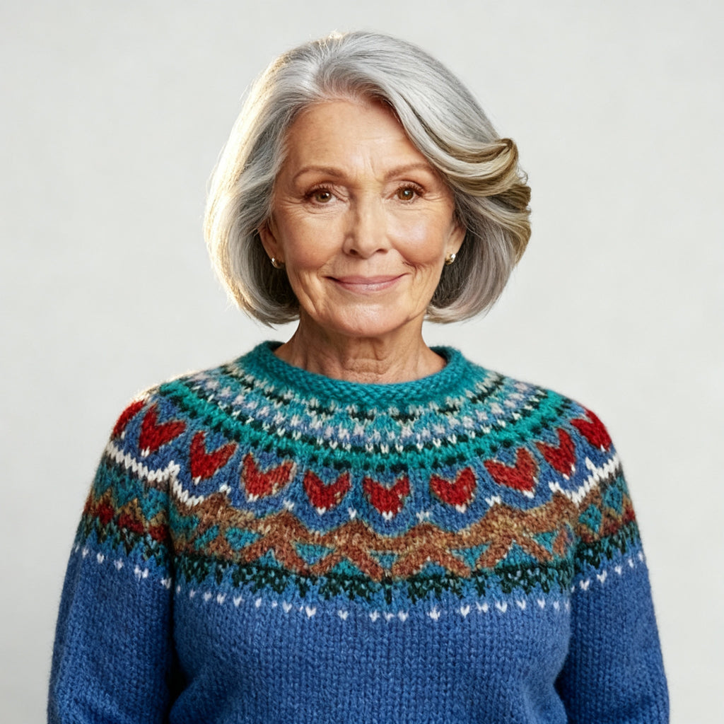 Classic Icelandic Wool Knit Sweater