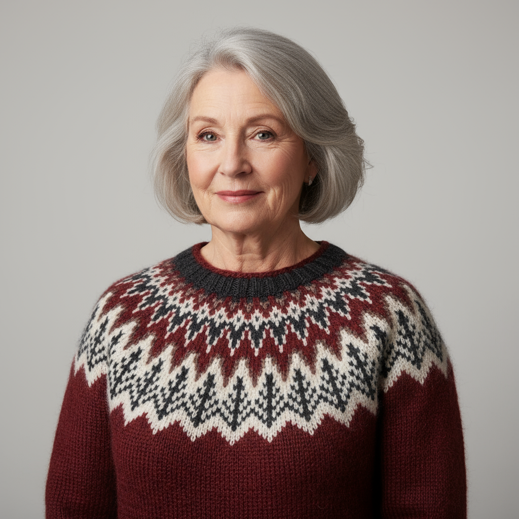 Classic Icelandic Wool Knit Sweater