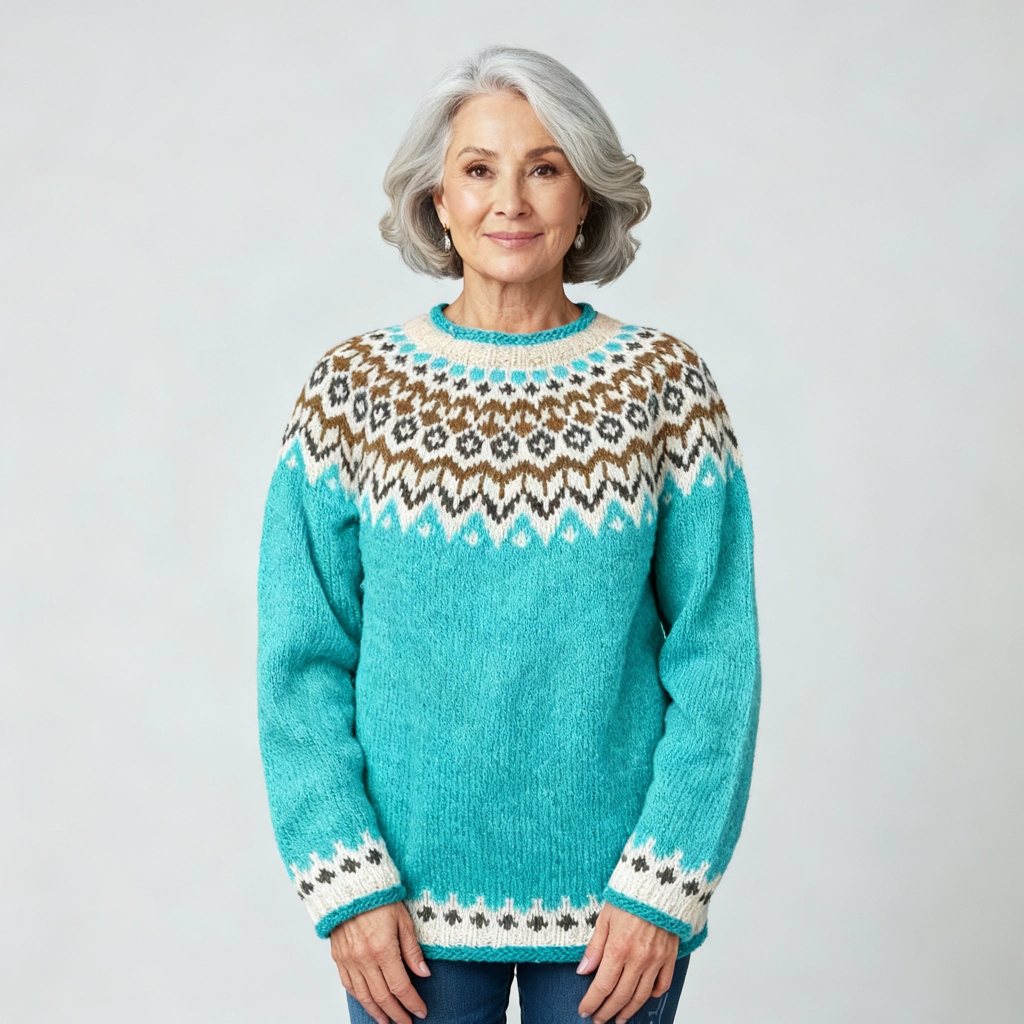 Classic Icelandic Wool Knit Sweater