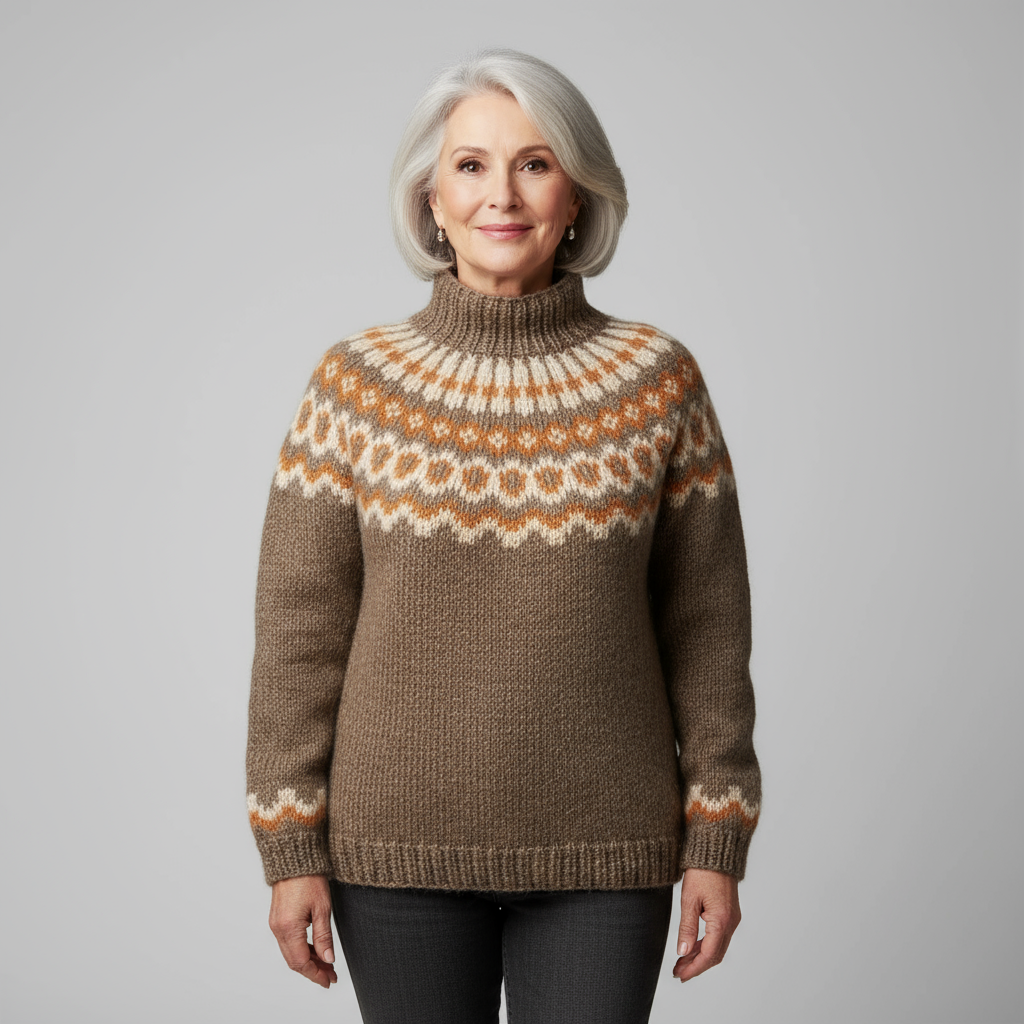 Classic Icelandic Wool Knit Sweater