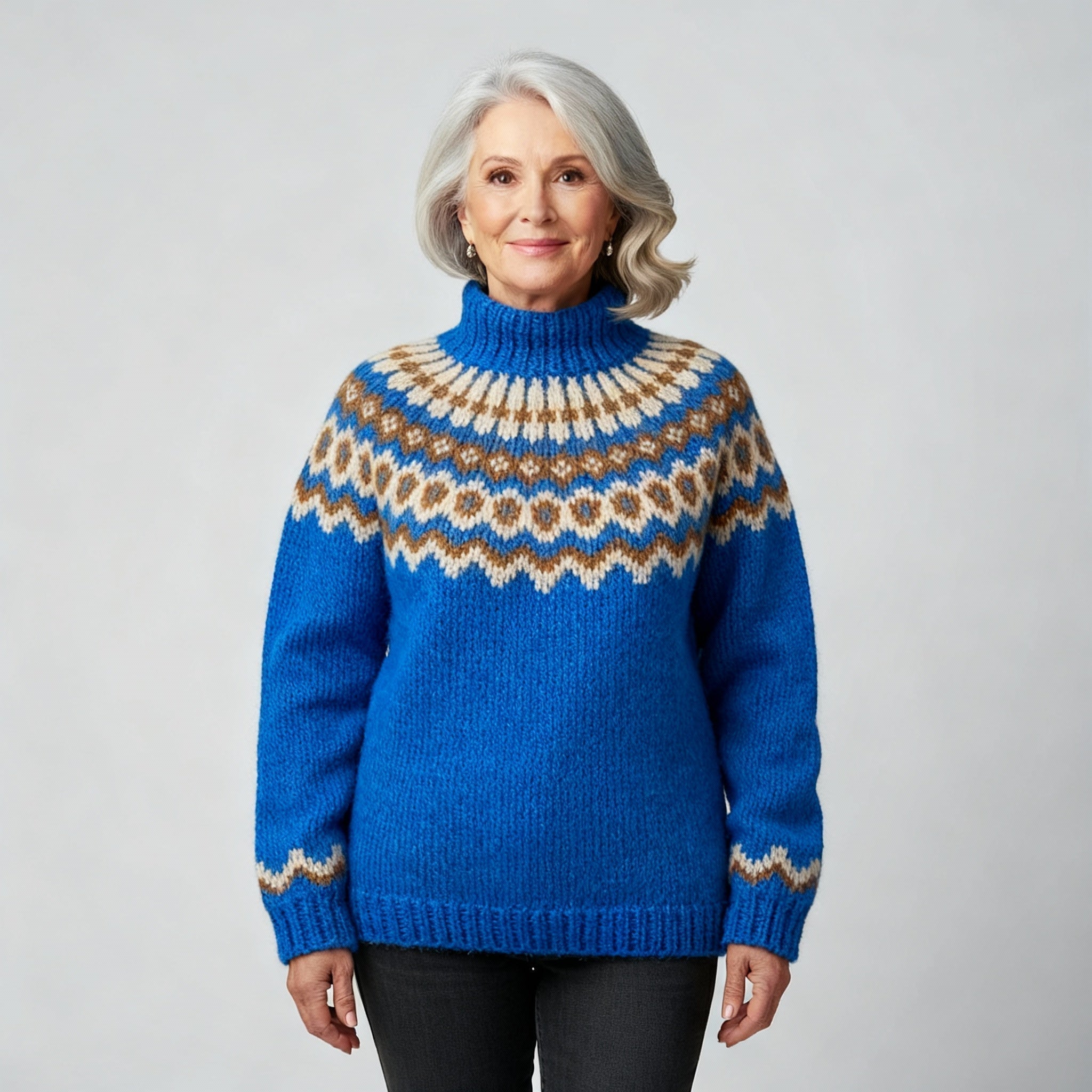 Classic Icelandic Wool Knit Sweater