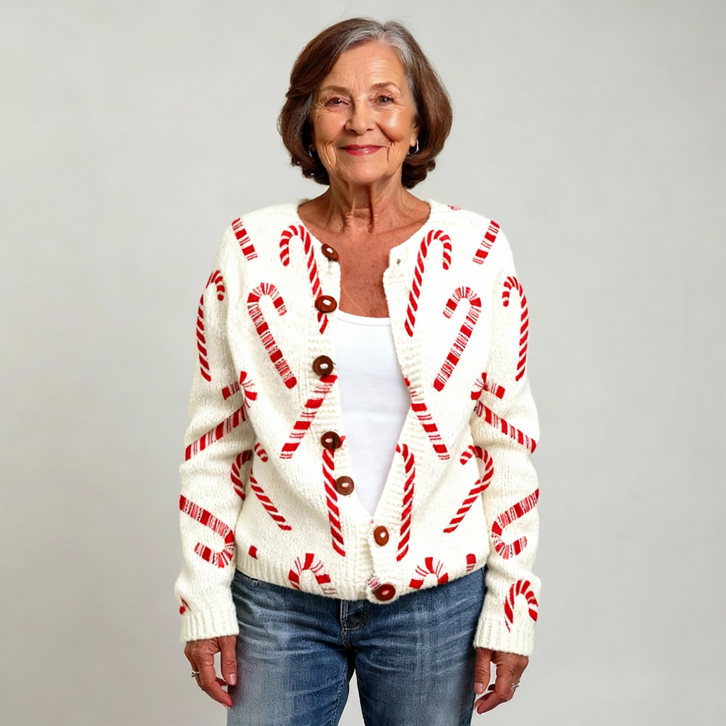 Carla | Festive Candy Cardigan