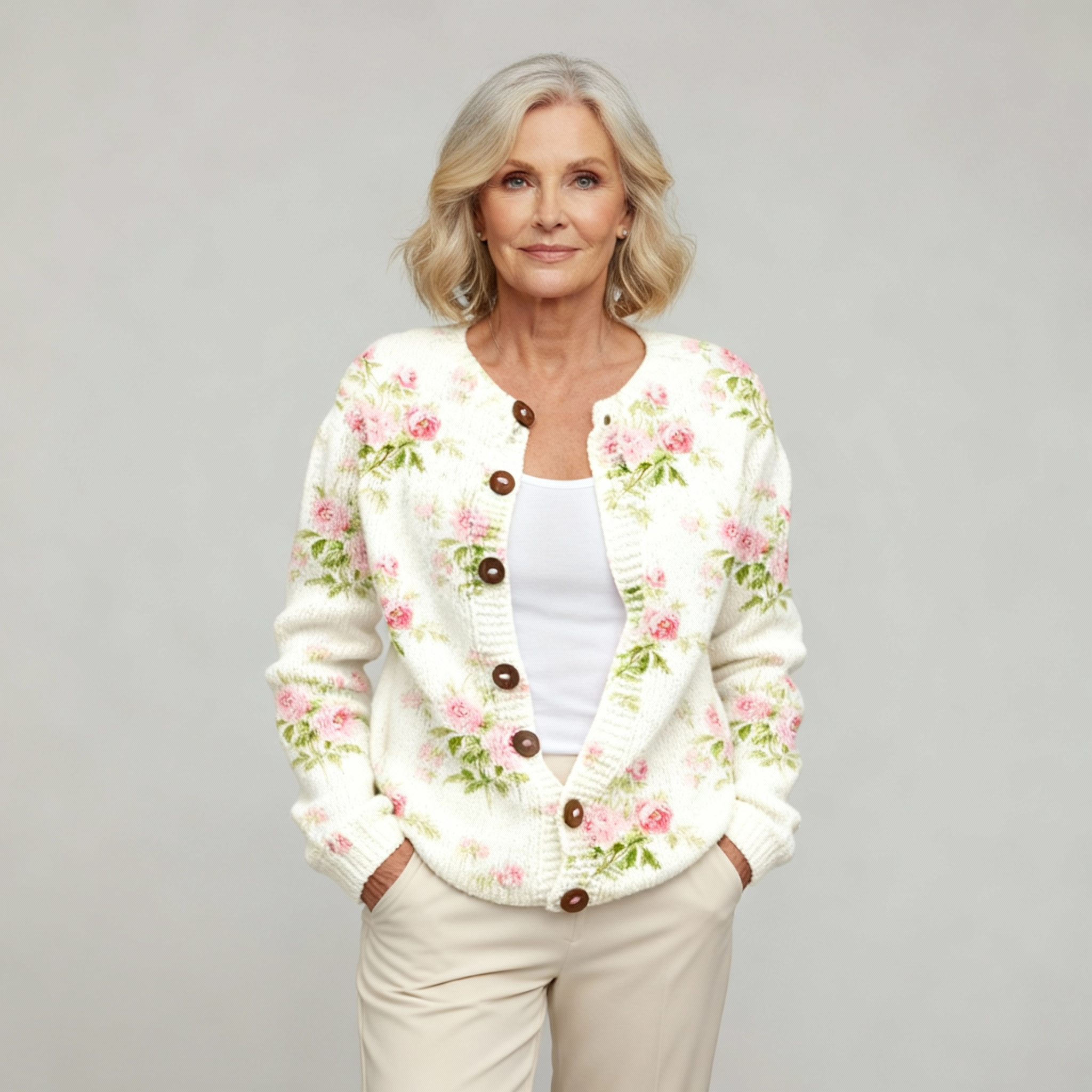 Jessie | Flower Art Cardigan