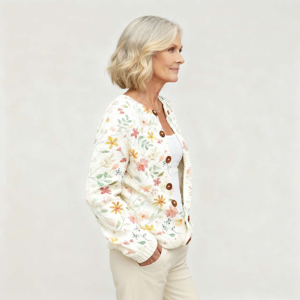 Grace | Flowers Print Cardigan