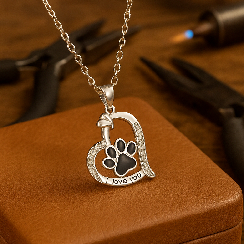 Paw Print Pendant Necklace