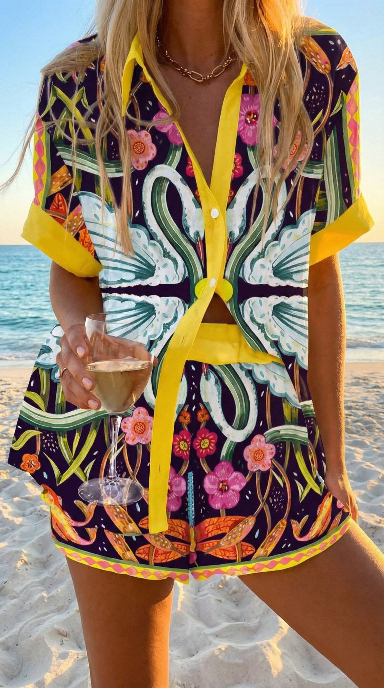 Pola™ | Summer Top and Shorts Set