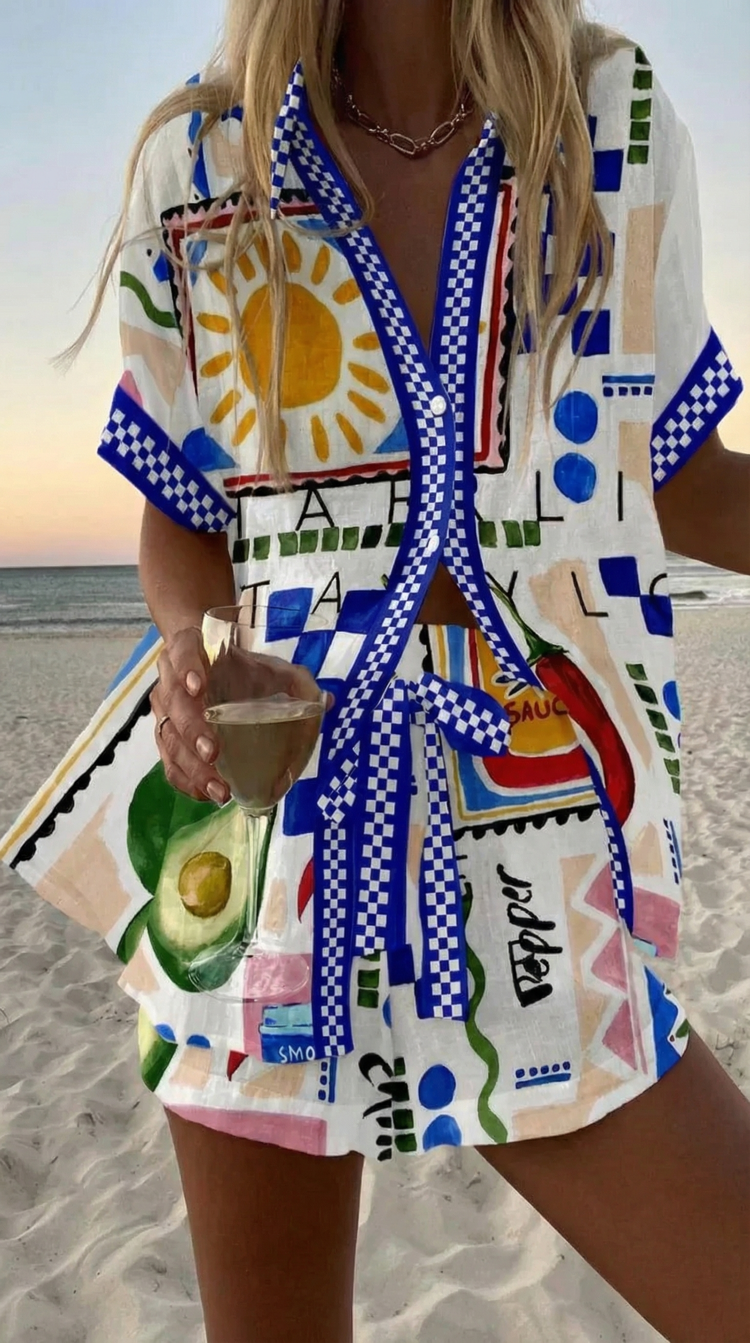 Lucja™ | Summer Top and Shorts Set