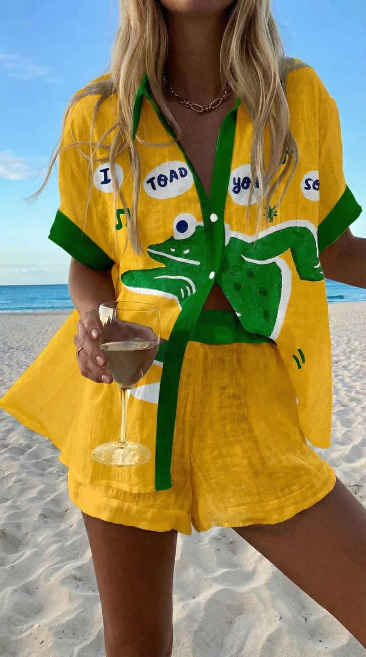 Olimpia™ | Summer Top and Shorts Set