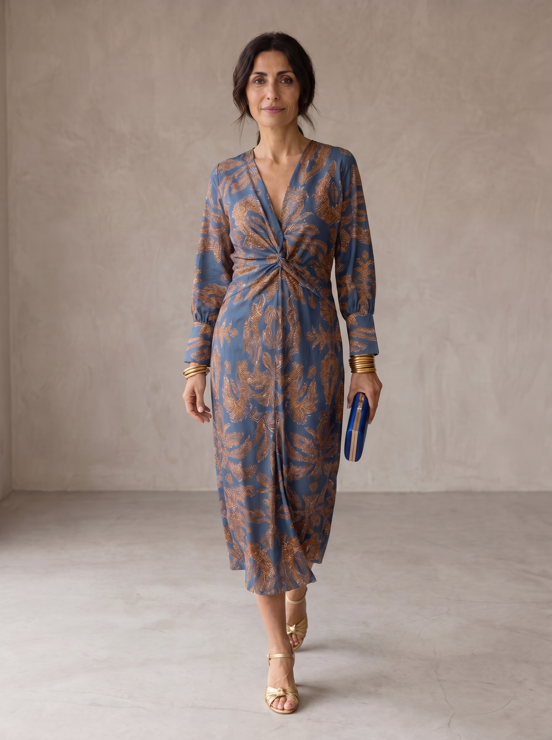 Celeste | Elegant Floral Midi Dress