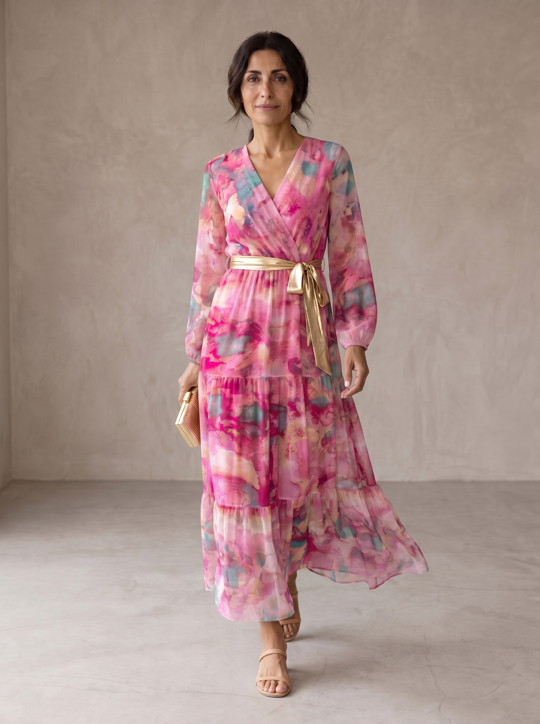 Hazel | Floral Print Wrap Dress