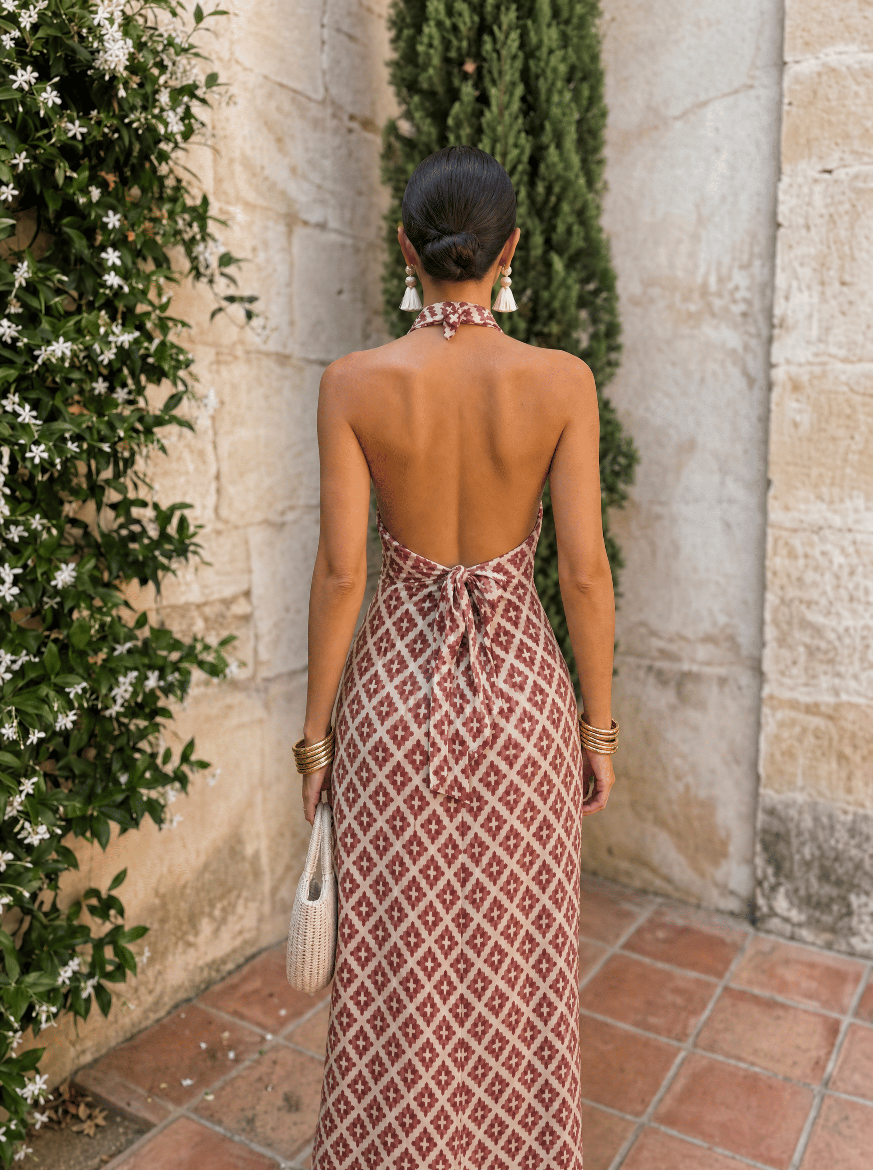 Elegant Dress with Off-Shoulder Design