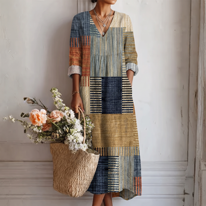 Ana Abstract Print Dress