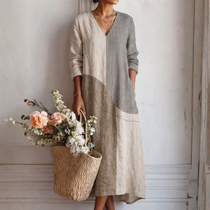 Emma Elegant Striped Dress