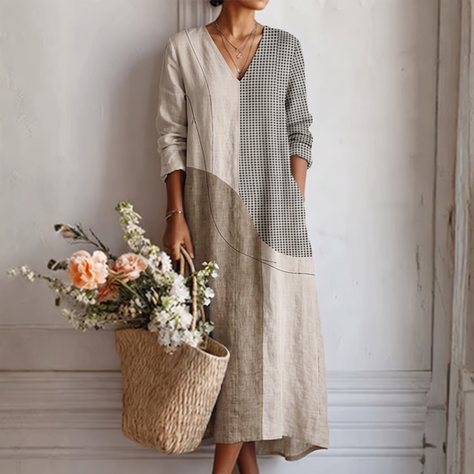 Emma Elegant Striped Dress
