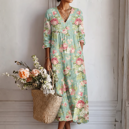Vilma Delicate Floral Print Dress