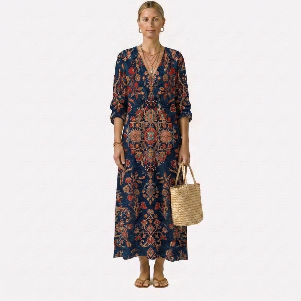 Adela Charming Floral Dress