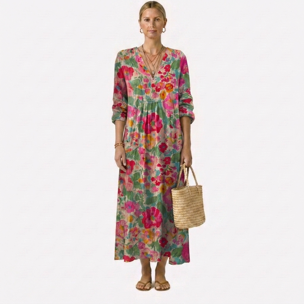 Rosa Elegant Floral Dress