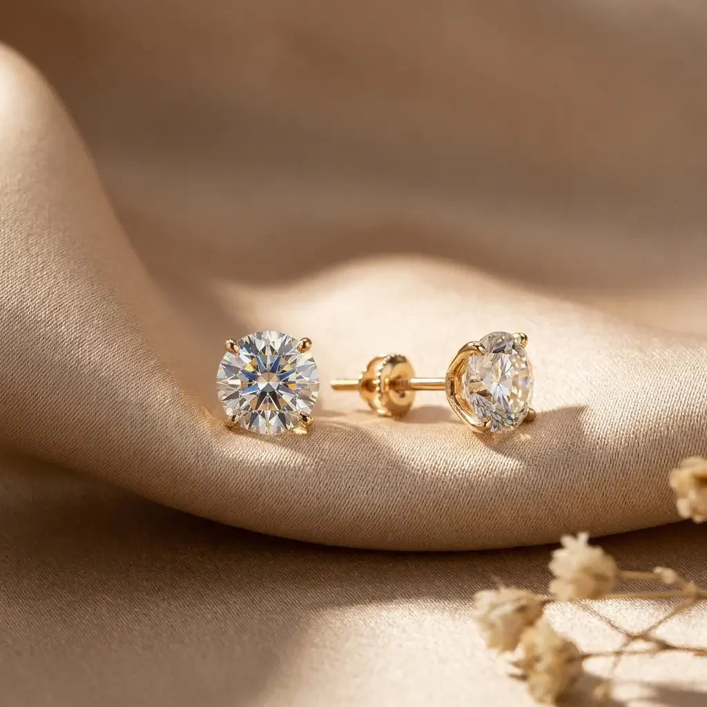 Chic Tera White Gold Earrings