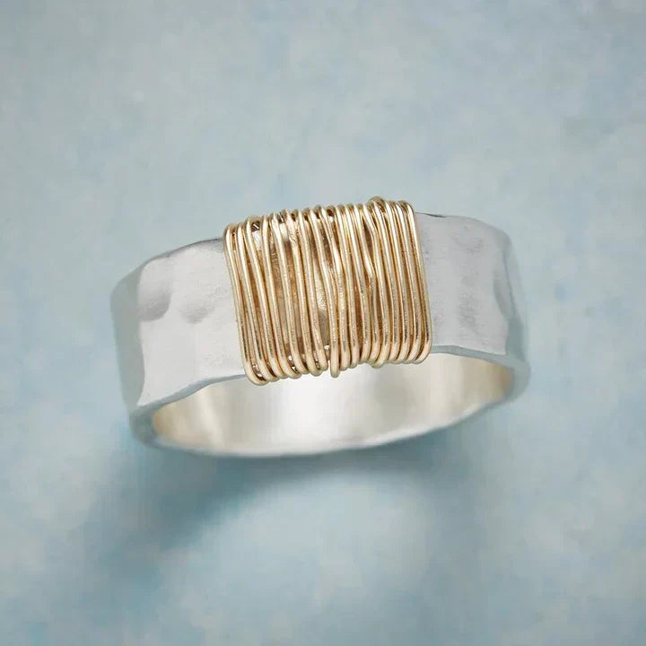 Timeless Vintage Gold and Silver Ring