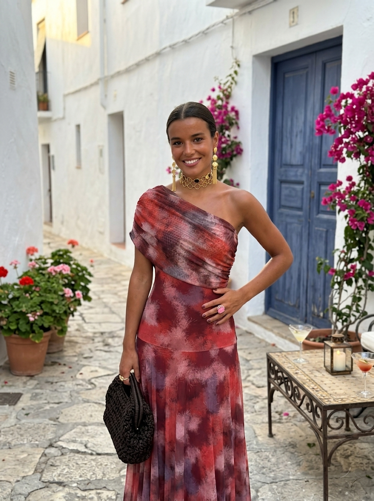 Carla | Draped Strapless Maxi Dress