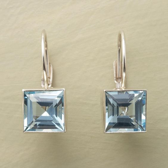 Timeless Harvest Blue Glass Earrings