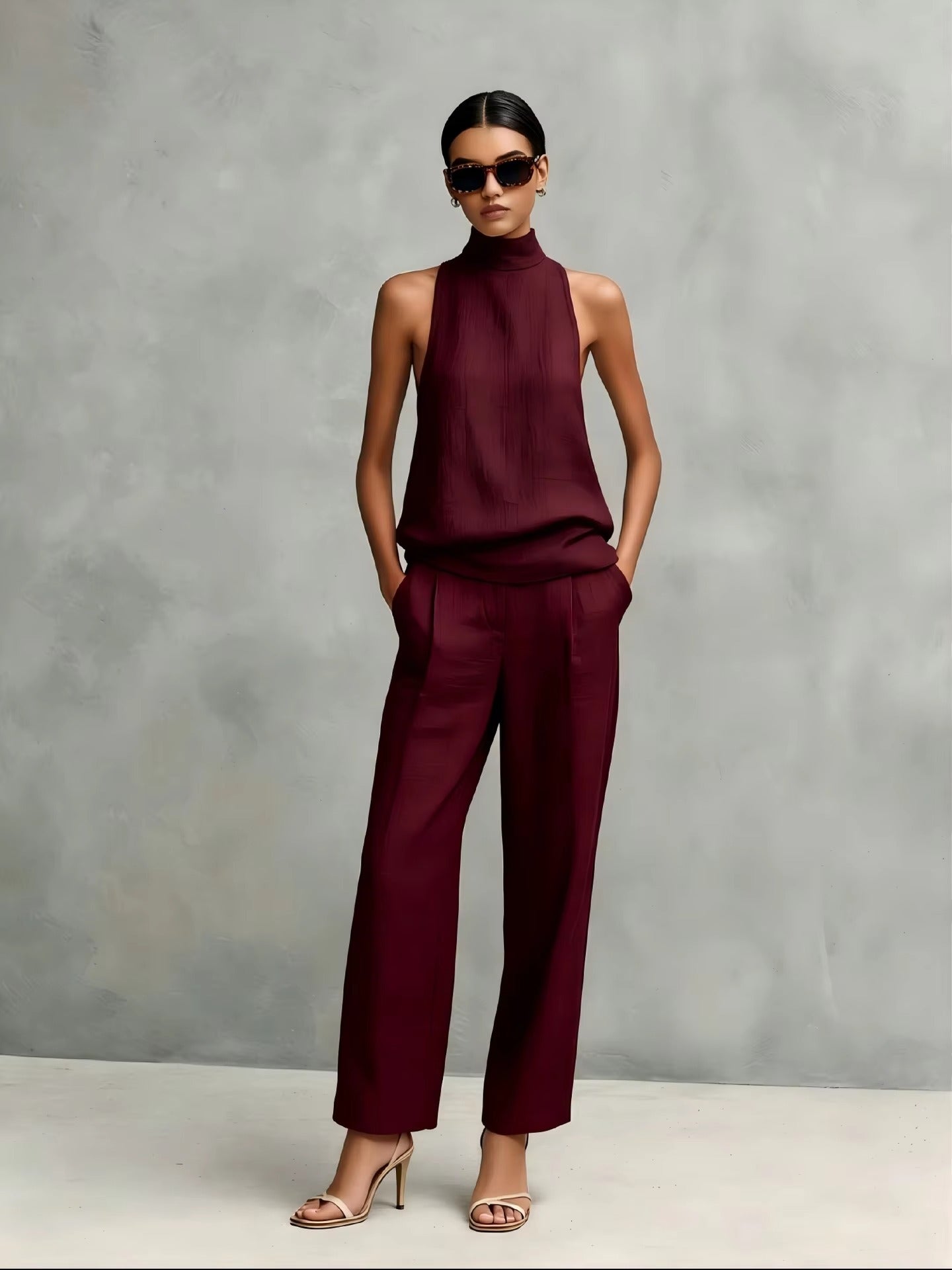 Ava | Elegant Linen Two Piece Set