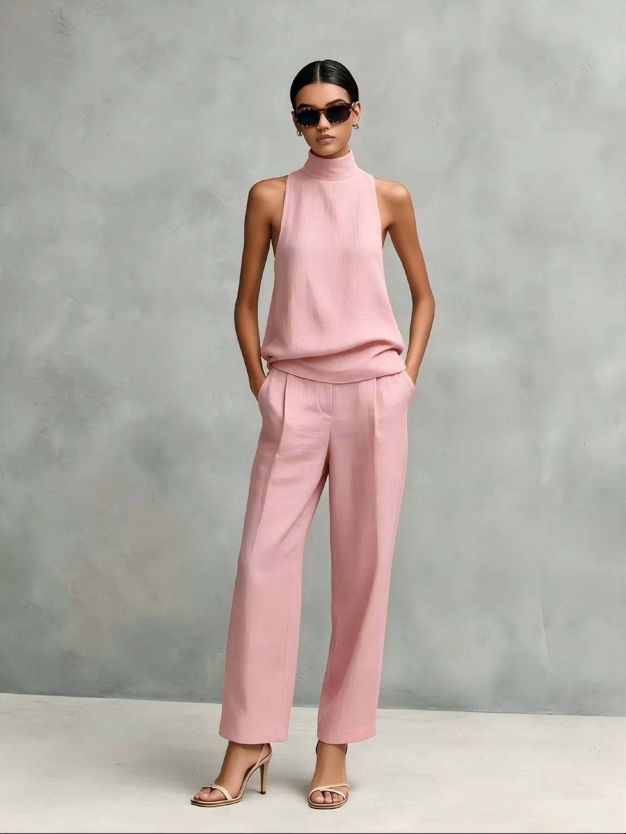 Ava | Elegant Linen Two Piece Set