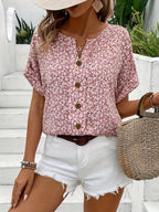 Jenna | Floral Button-Up Blouse