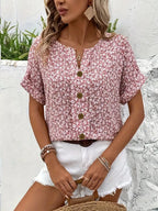 Jenna | Floral Button-Up Blouse