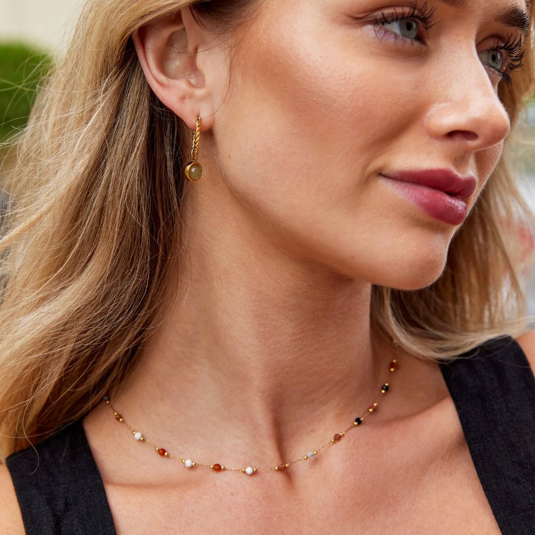 Minimalist Stone Necklace