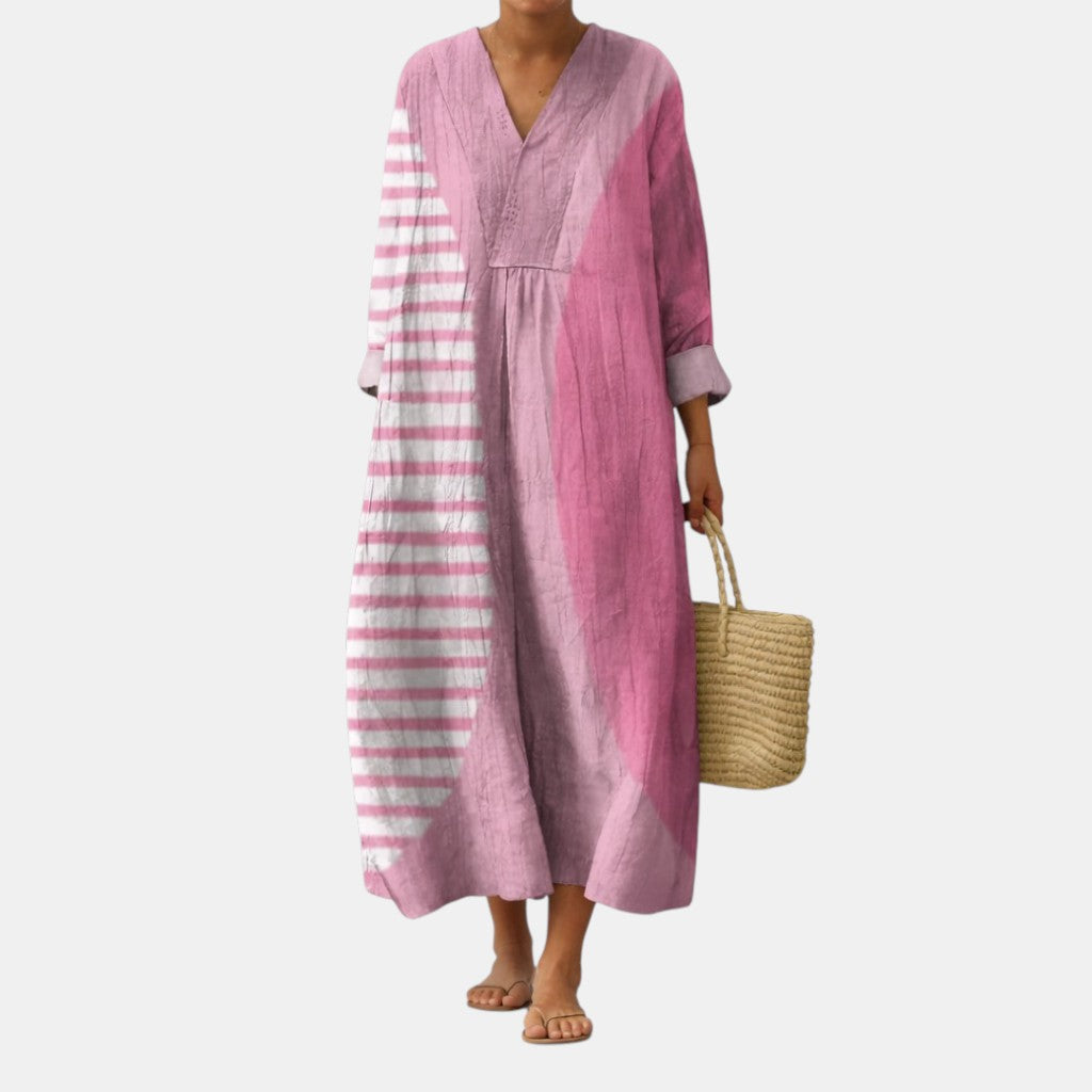 Maya Modern Abstract Print Dress
