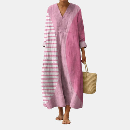 Maya Modern Abstract Print Dress