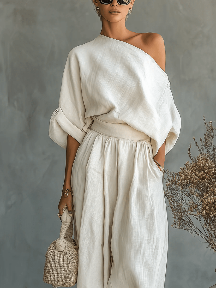 Mila™ | Bardot Neckline 2-Piece Set