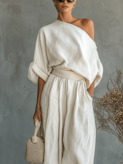Mila™ | Bardot Neckline 2-Piece Set