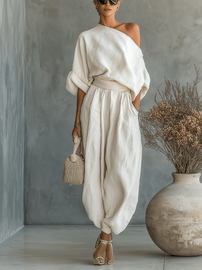 Mila™ | Bardot Neckline 2-Piece Set
