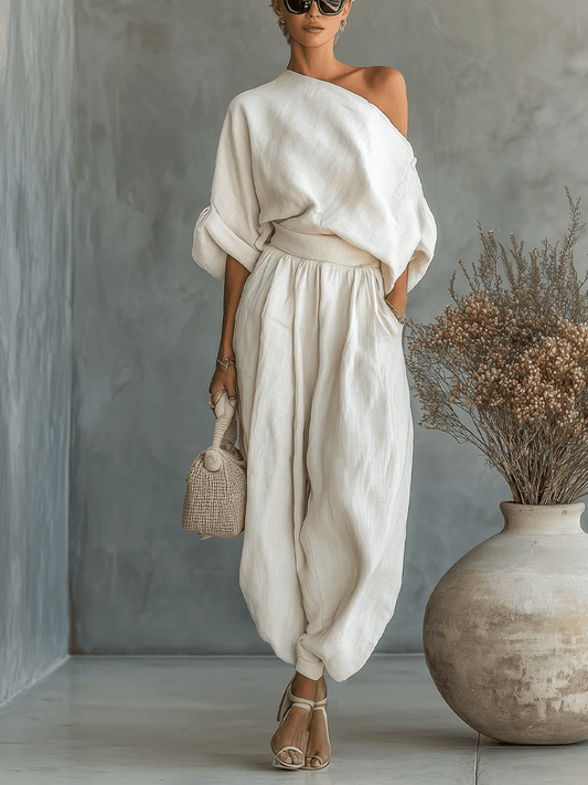 Mila™ | Bardot Neckline 2-Piece Set