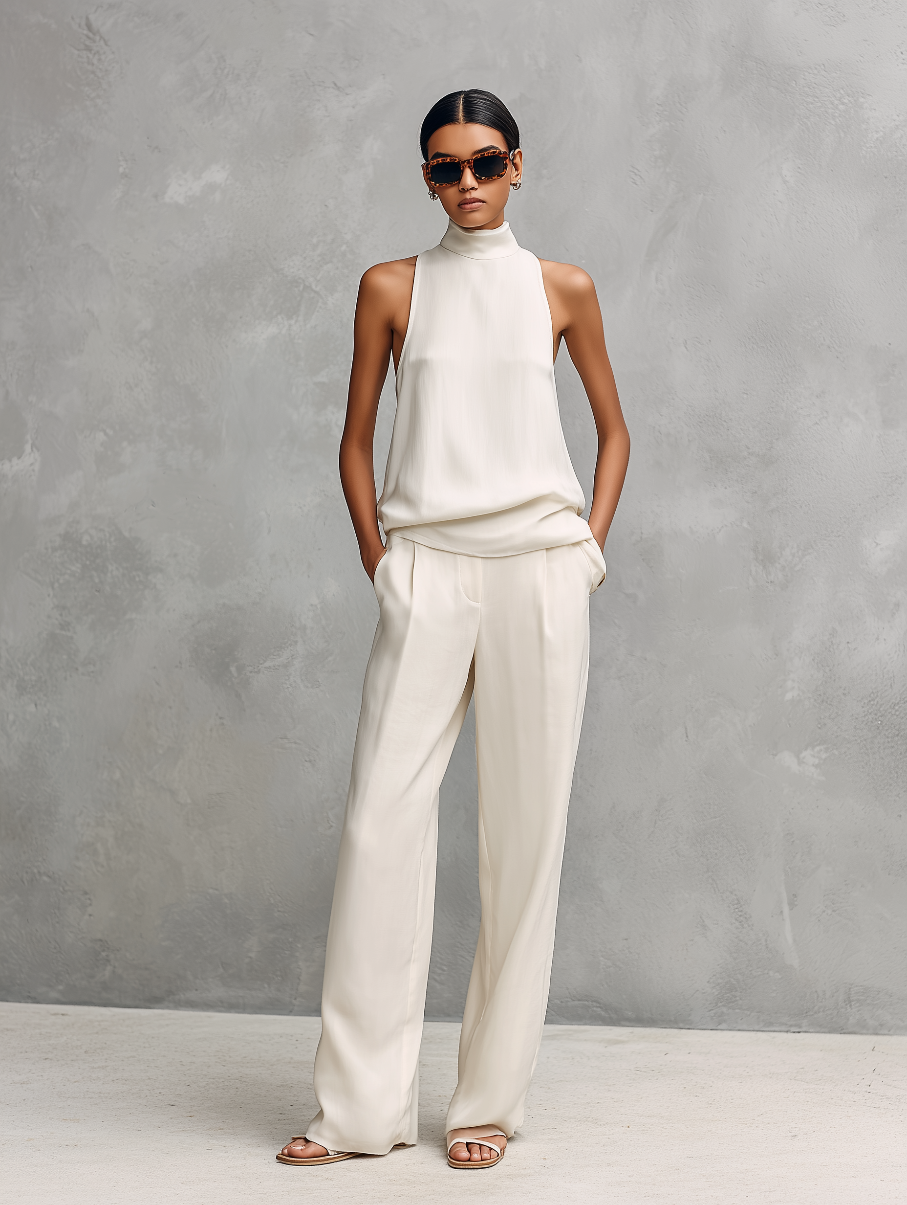 Ava | Elegant Linen Two Piece Set