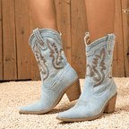 Veloria Denim Ankle Boots