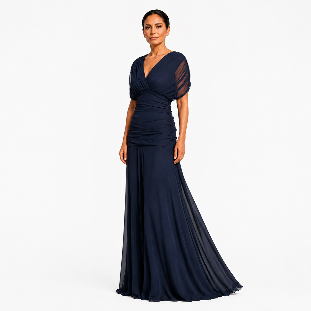 Avery | Elegant Navy Blue Dress