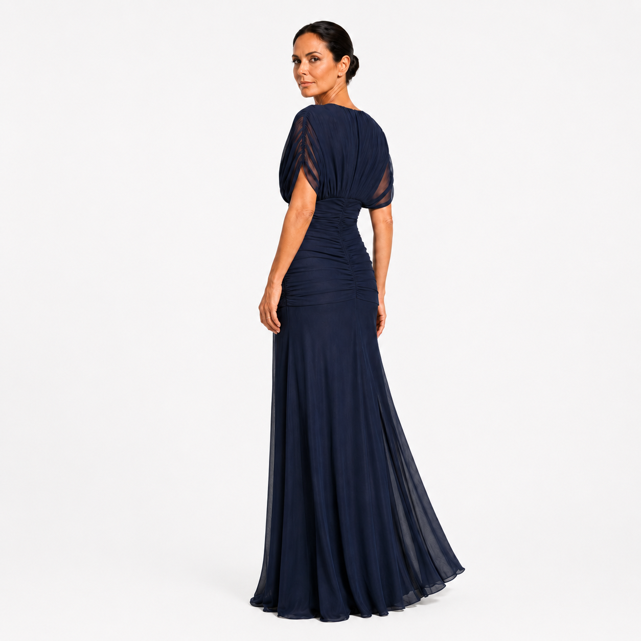 Avery | Elegant Navy Blue Dress